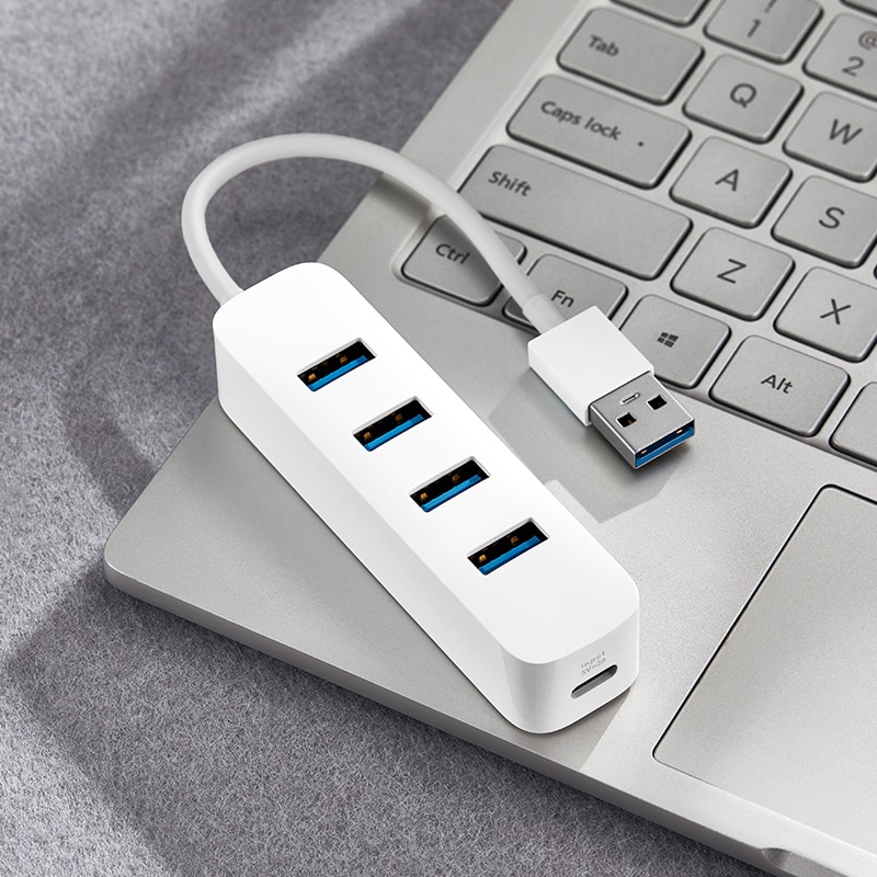 XIAOMI 4 Ports USB3.0 Hub with Stand-by Power Supply Interface USB Hub Extender Extension Connector Adapter for PC Laptop 3