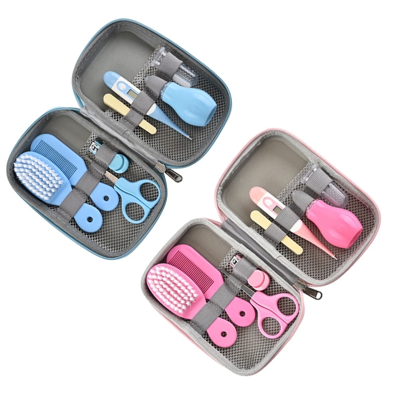 Newborn Nail Kit Grooming Brush Thermometer Clipper Scissor 2