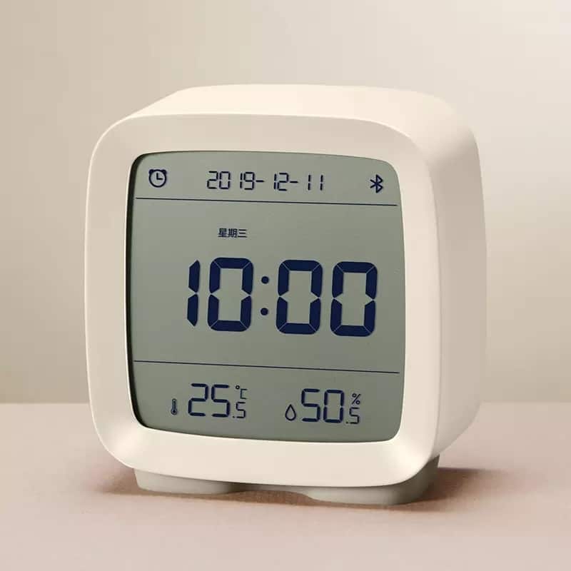 Cleargrass Bluetooth Alarm Clock smart Control Temperature Humidity Display LCD 3