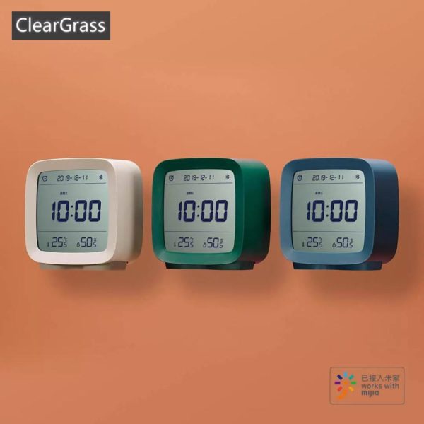 Cleargrass Bluetooth Alarm Clock smart Control Temperature Humidity Display LCD 2
