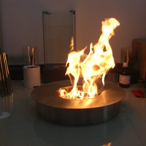 8 liter round ethanol burner outdoor Fireplace 2